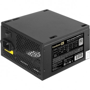 Блок питания 600W EXEGATE 80 PLUS® 600PPH-LT-S ATX, APFC, КПД 82% (80 PLUS)SC