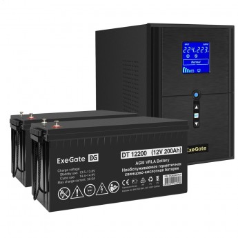 Комплект EXEGATE ИБП EX295989RUS + батарея 200Aч EX282991RUS 2шт