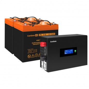 Комплект EXEGATE ИБП EX295994RUS + батарея 55Aч EX285652RUS 2 шт