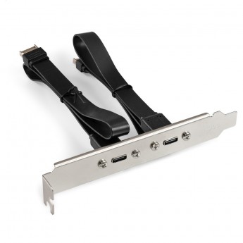 Планка портов в корпус 2xType-C SuperSpeed+ EXEGATE BrctUSB32E-2C